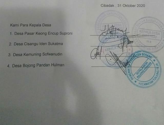 Terkait Surat Empat Kades, Ketua Komisi I DPRD Lebak Menilai Sangat Berlebihan