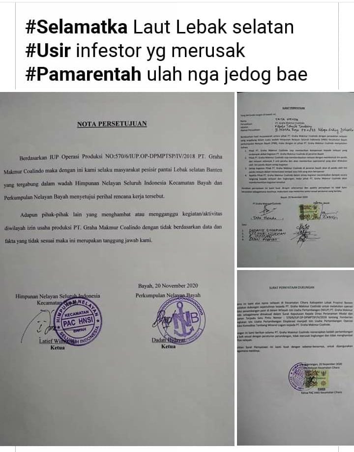 Kadis DPMPTSP Lebak Sebut Tidak Ikut Terlibat Aktivitas Penambangan Emas di Perairan Laut Jawa Selatan