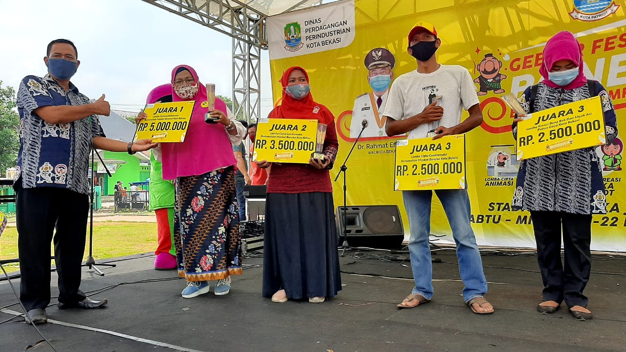 Ini Para Pemenang Lomba pada Gebyar Festival Boneka Maskot Kota Bekasi 2020