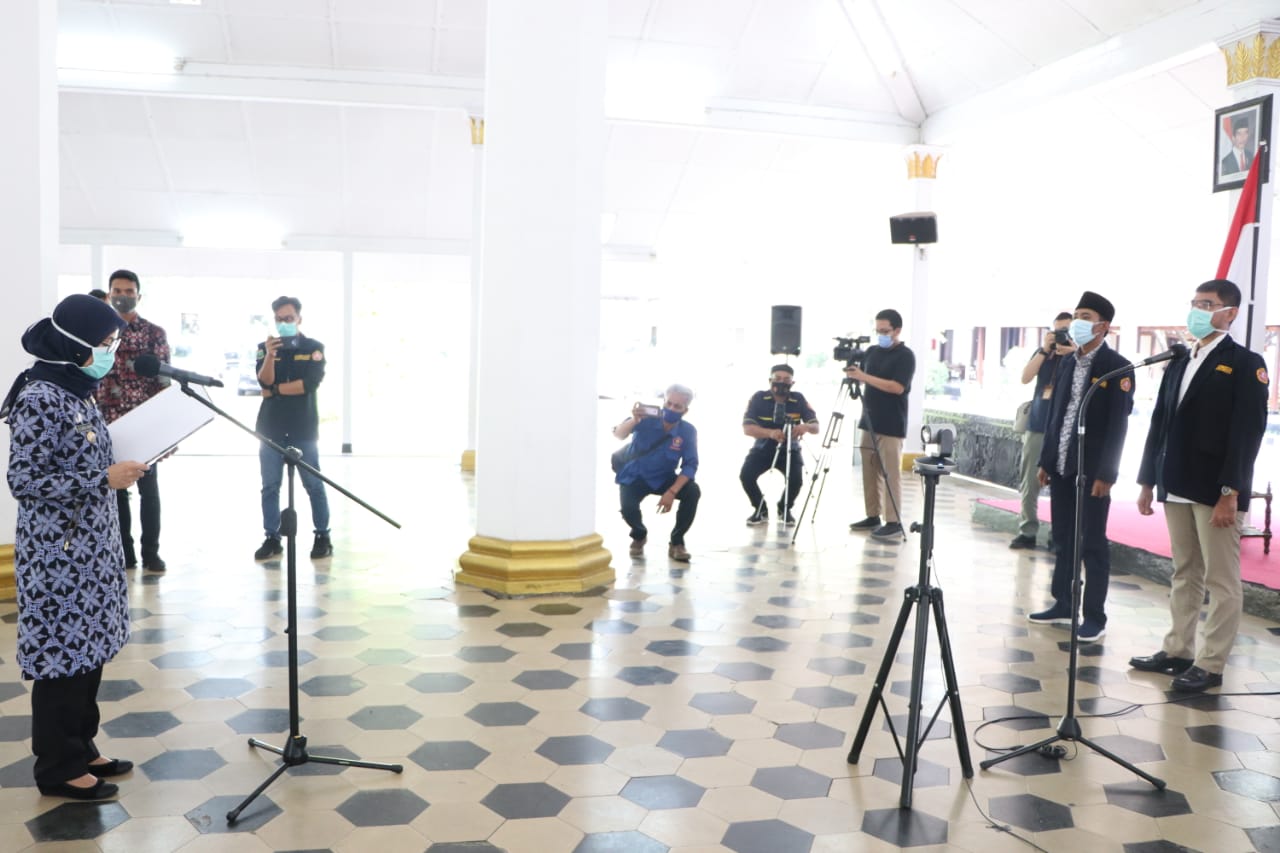 Pelantikan Pengurus Karang Taruna Kabupaten Lebak Periode 2020-2025