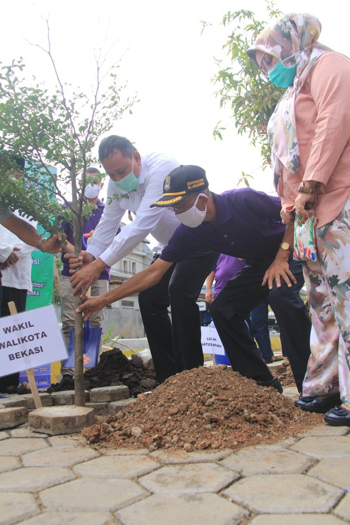 Wakil Wali Kota Bekasi Dr. Tri Adhianto Giat Tanam Pohon Sebagai Bentuk Penghijauan