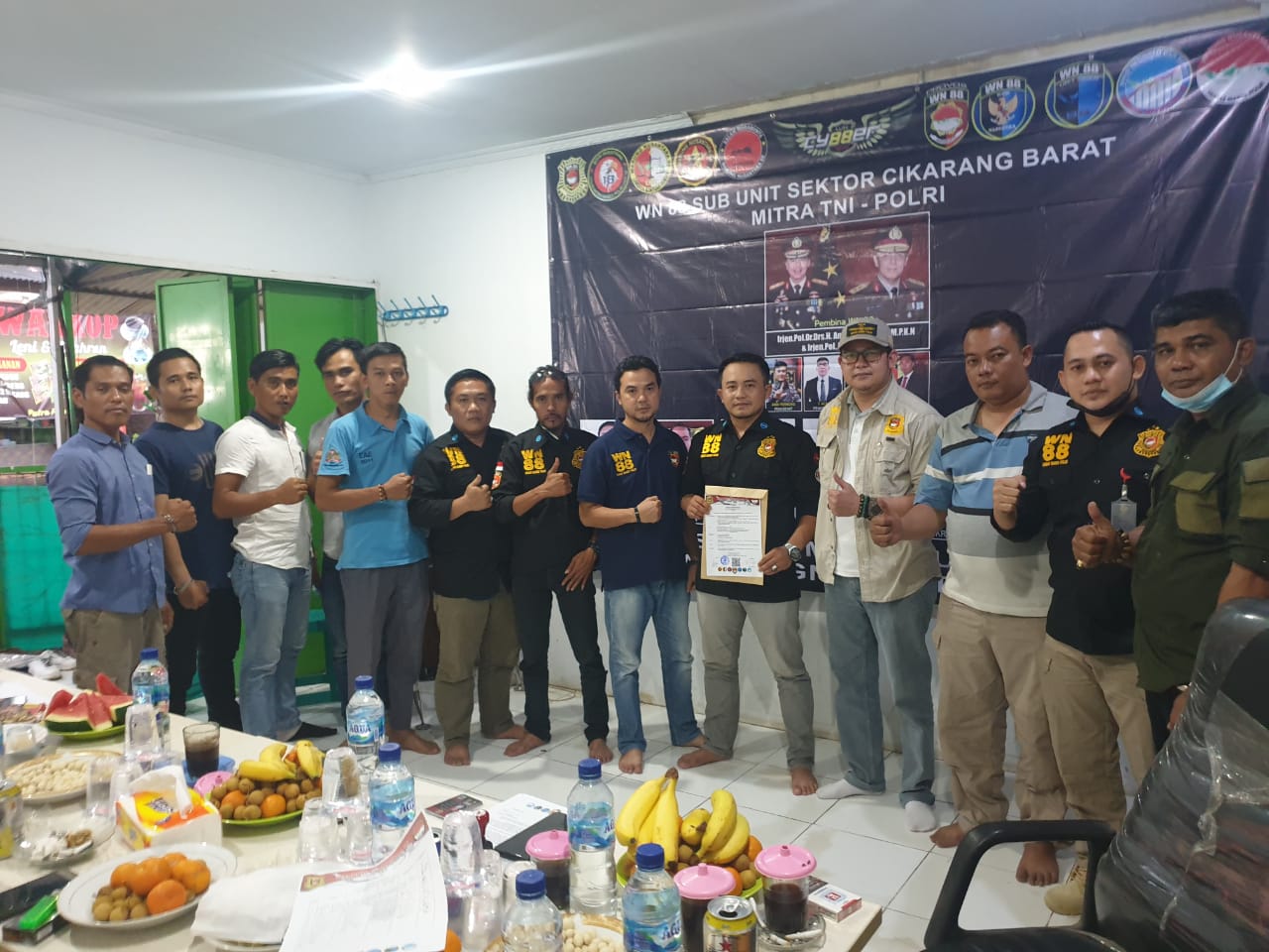 Penyerahan SK dan Pengukuhan WN 88 Sektor Cikarang Barat SUB UNIT 01 BEKASI RAYA