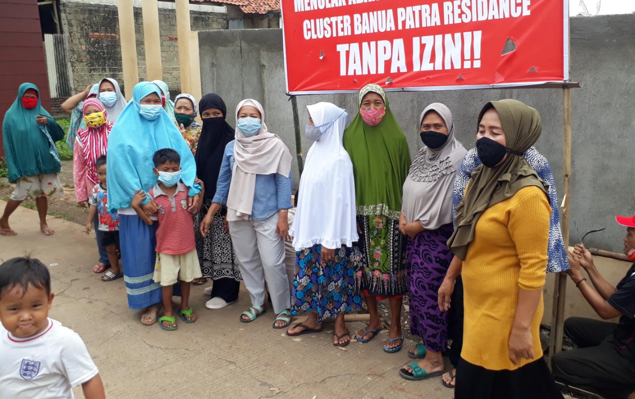 Diduga Tak Berizin, Warga Pasang Spanduk Penolakan