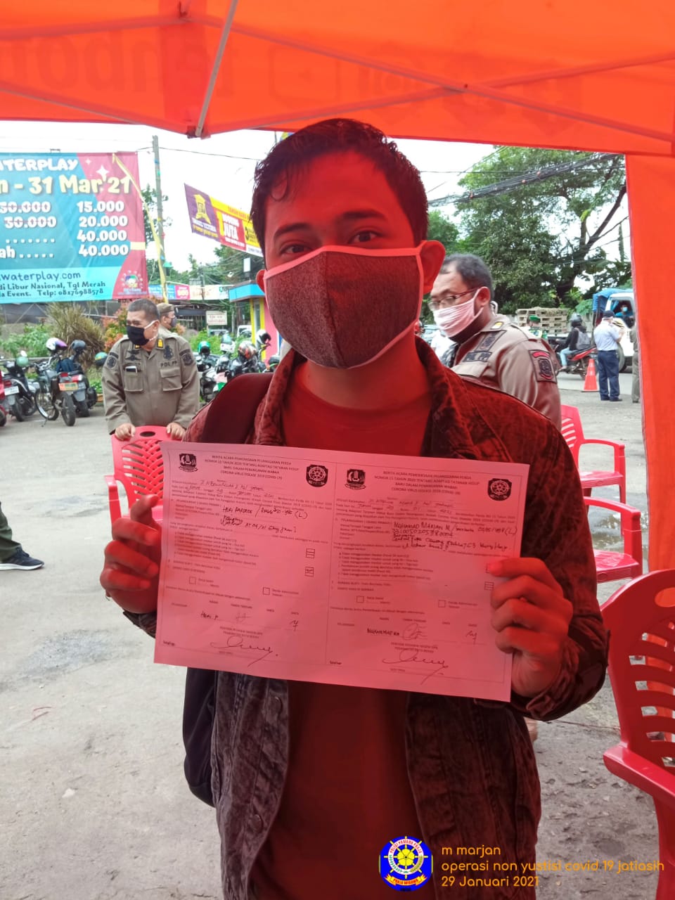 Putus Rantai Covid-19 Tim Gabungan Gelar Operasi Non Yustisi di Wilayah Jatiasih