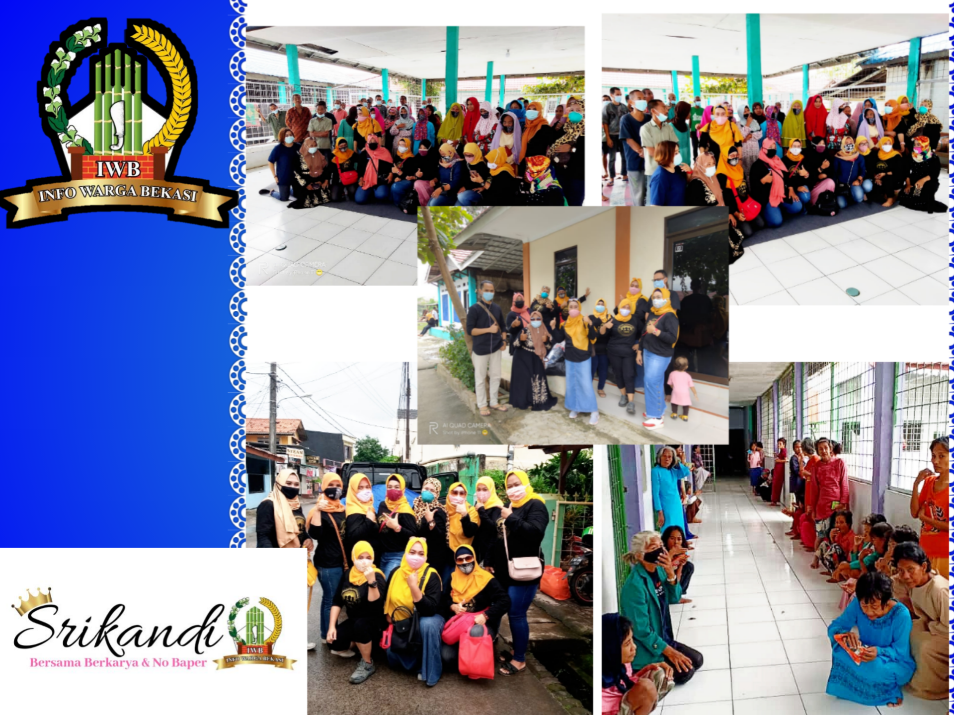 Di Tengah Pandemi, Srikandi Info Warga Bekasi berbagi Keberkahan