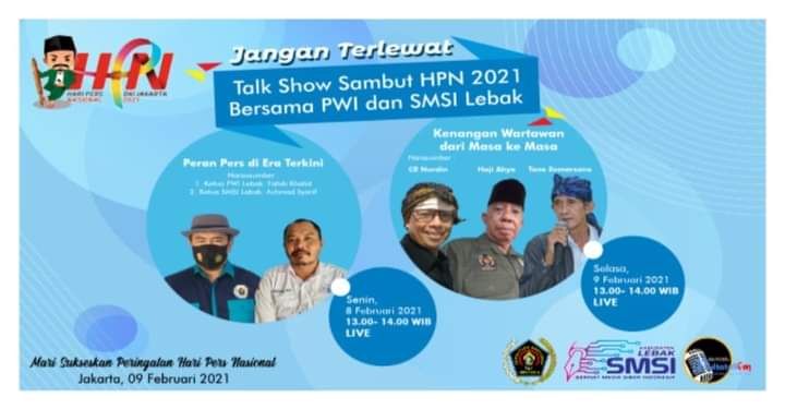 Hari ini Ada Talkshow di Radio Multatuli FM, Ketua PWI dan SMSI Lebak Akan Kupas Perkembangan Pers di Lebak