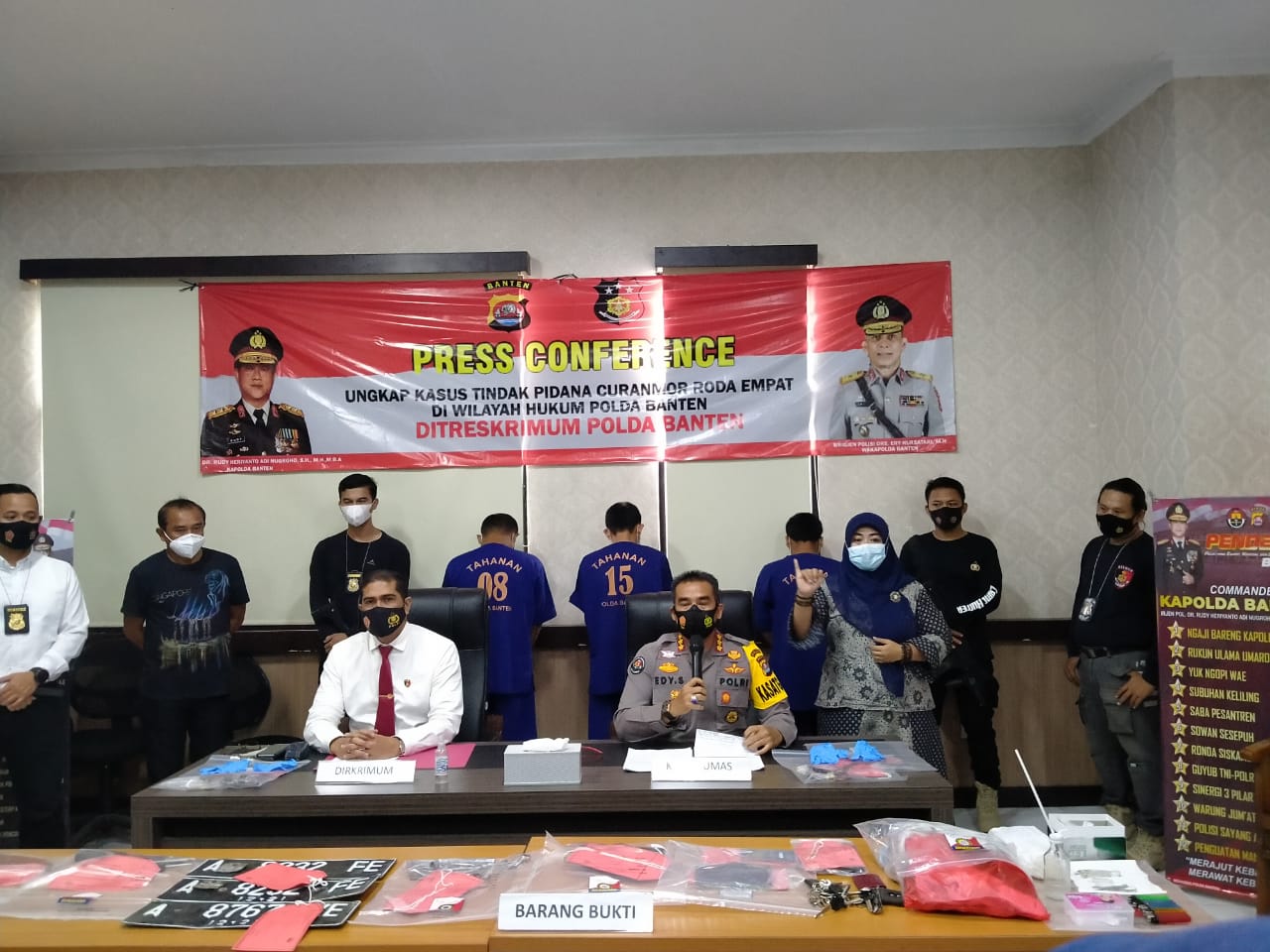 Ditreskrimum Polda Banten Berhasil Amankan 3 Pelaku Residivis Curanmor