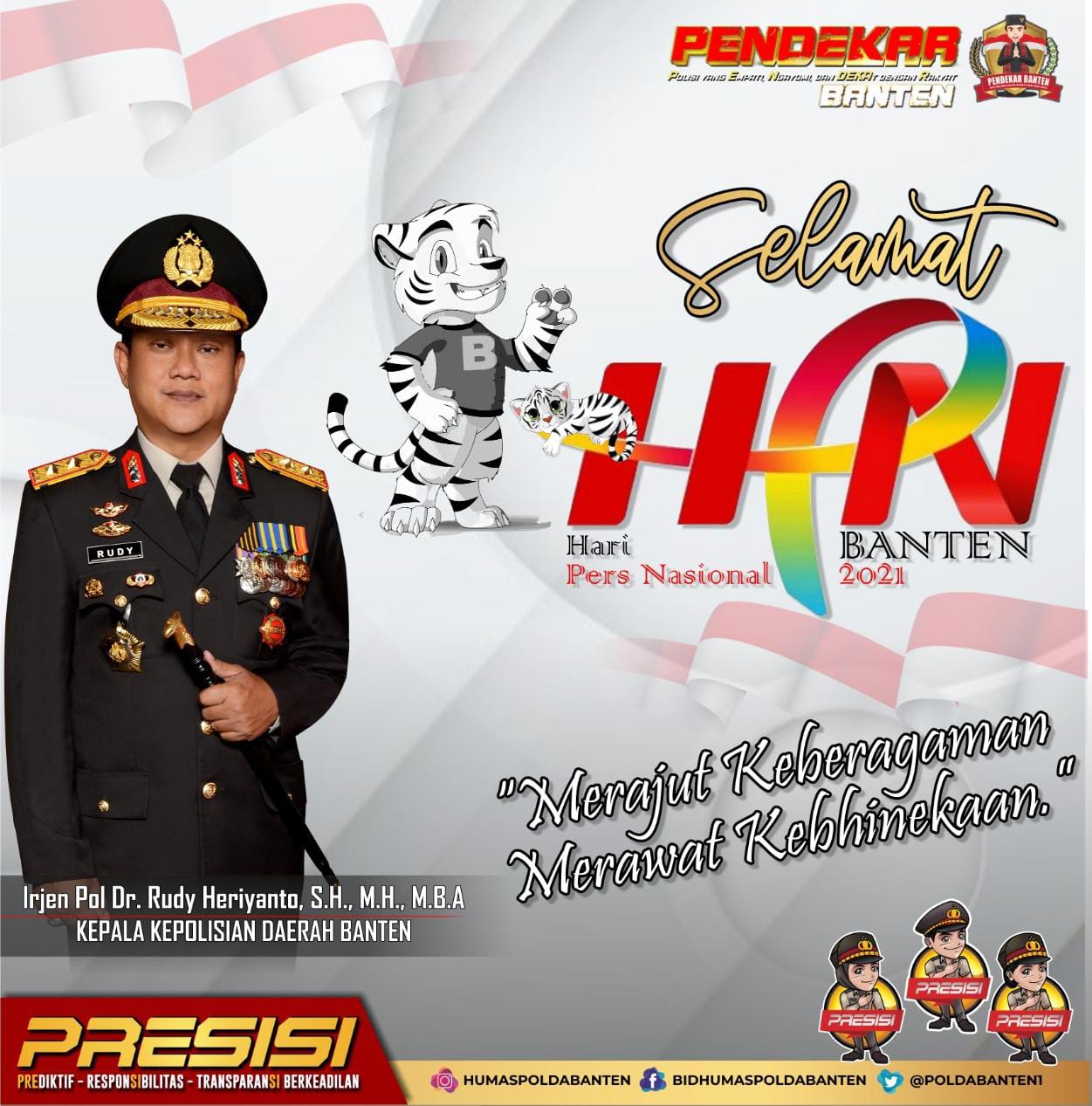 Hari Pers Nasional, Kapolda Banten Ajak Insan Pers Rajut Keberagaman