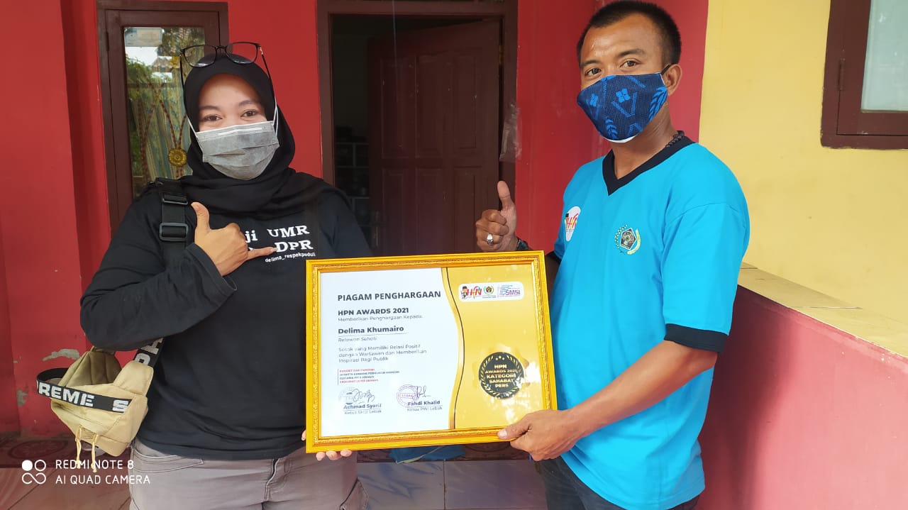 Relawan di Lebak Dapat HPN Award 2021