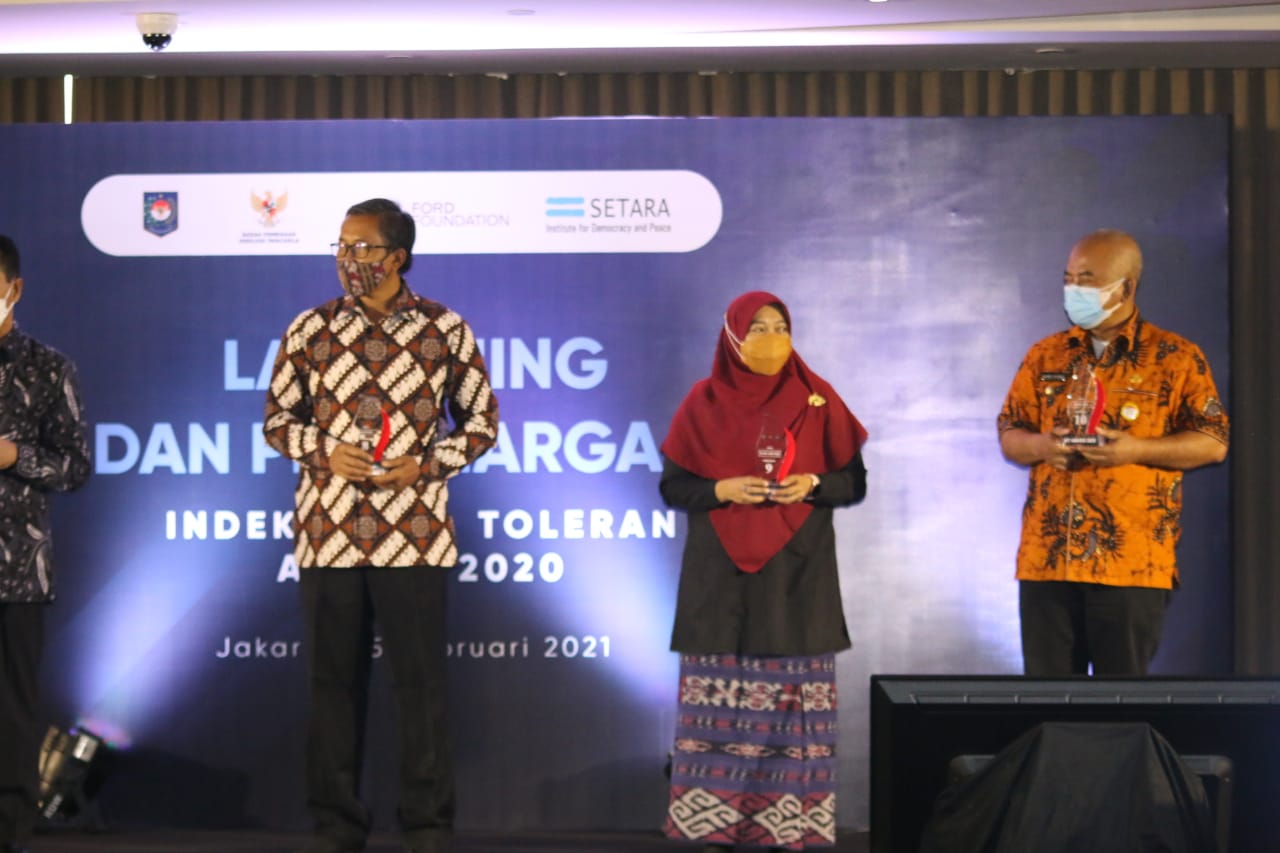 Walikota Bekasi Terima Penghargaan Kota Toleransi Versi Setara Institute
