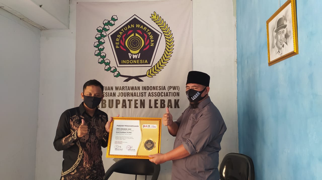Raih HPN Award 2021, Ketua MDC Lebak : Bukan Untuk Saya, Untuk Pengelola Madrasah se-Lebak