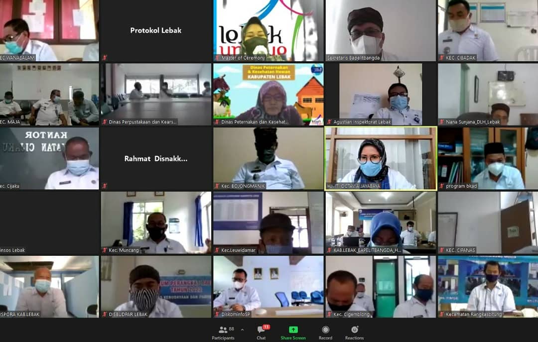 Bapelitbangda Lebak Menggelar Rapat Forum Lintas Perangkat Daerah