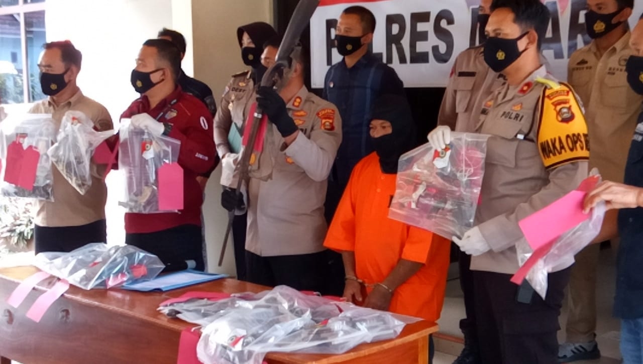 Pabrik Pembuat Senpira Berhasil Diamankan Polres Muara Enim