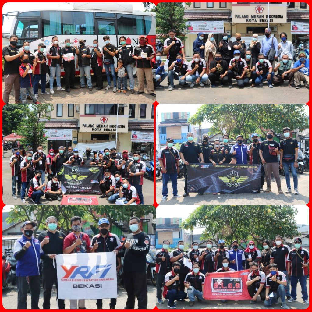 Donor Darah Bersama Komunitas Motor Bekasi Lexi Owner Group