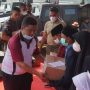 Kapolres Lebak Polda Banten Hadiri Olah raga bersama Peringati HUT TNI ke-76 di Batalyon Mandala Yudha