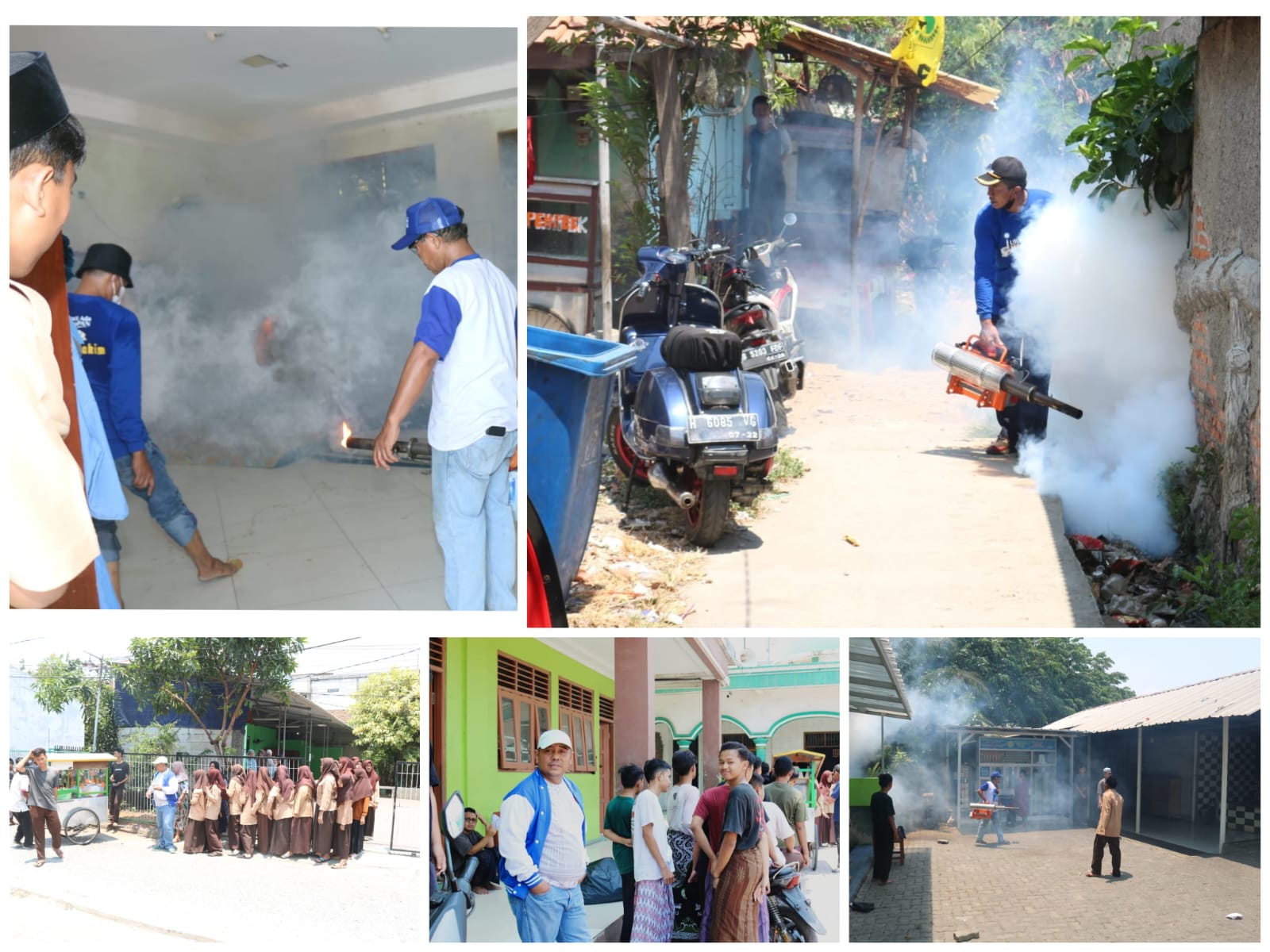 Hari Sumpah Pemuda 2023, Caleg Lukman Hakim Lakukan Fogging Untuk Cegah DBD di Pejuang Medan Satria
