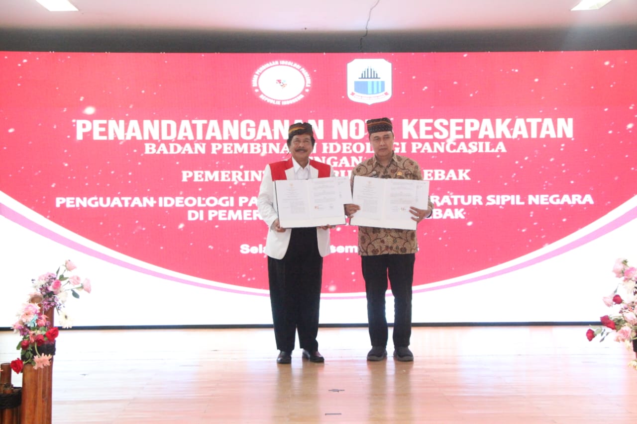 Penguatan Ideologi Pancasila ASN, Pj Bupati Lebak MoU Bersama BPIP RI