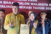 Uu-Nurul Resmi Daftar Calon Wali Kota dan Wakil Wali Kota di KPU Kota Bekasi