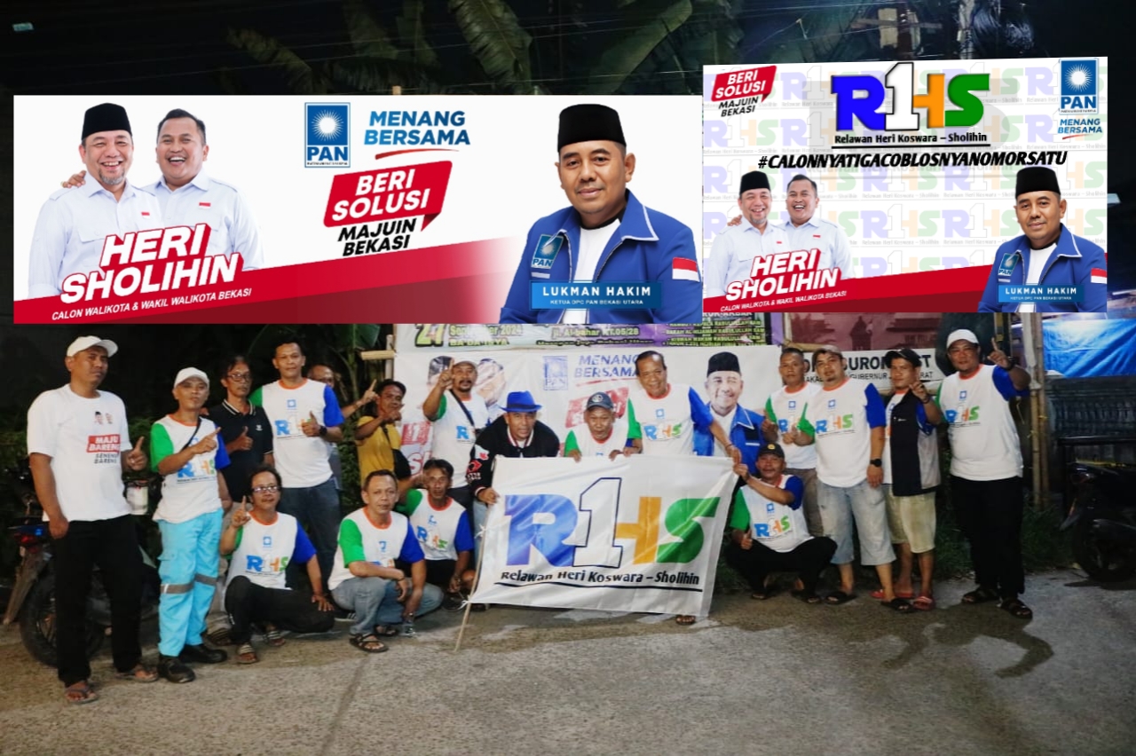 Yakin Menang, 100 Spanduk Dipasang, Ketua DPC PAN Bekasi Utara: Jangan Anggap Remeh Jika Macan Utara Turun