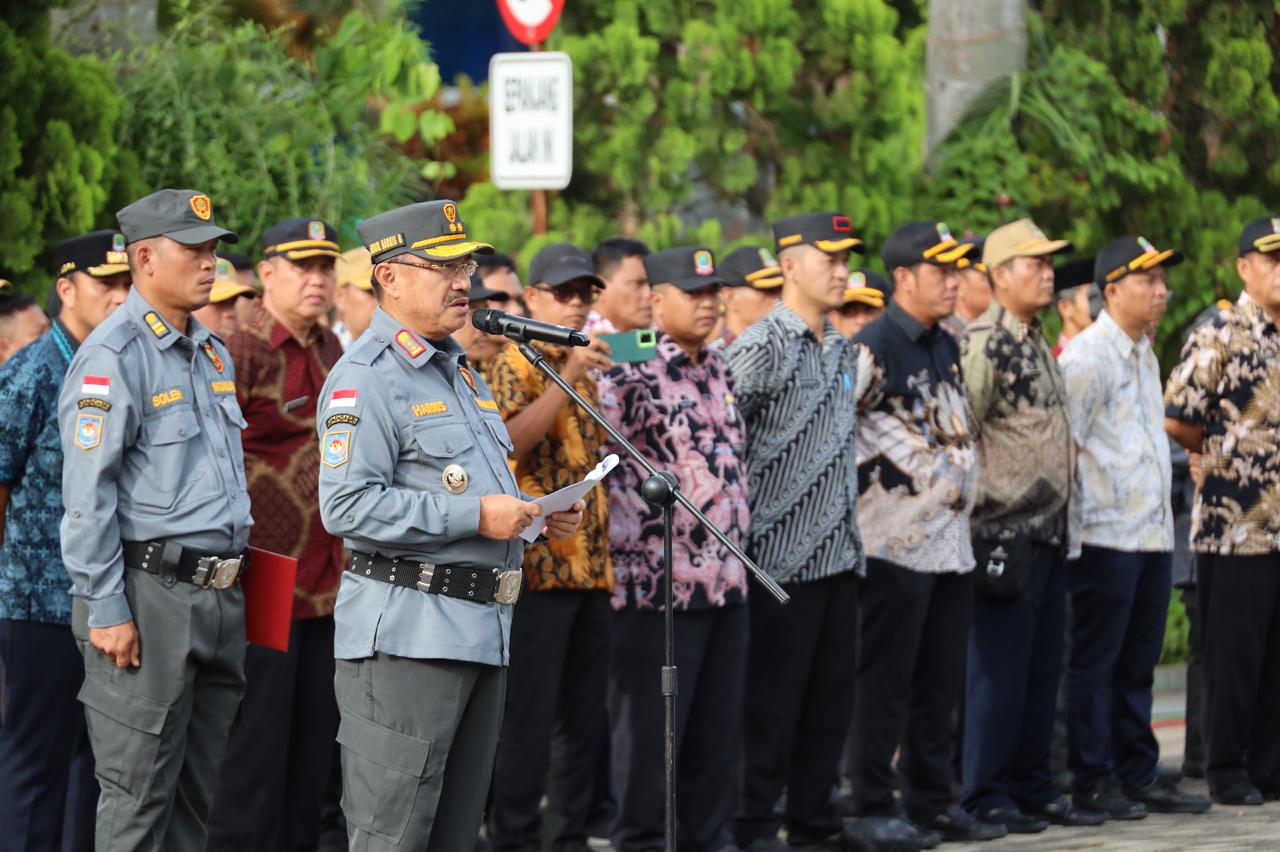 Wawali Harris Bobihoe Pimpin Apel  Akbar  Satlinmas 