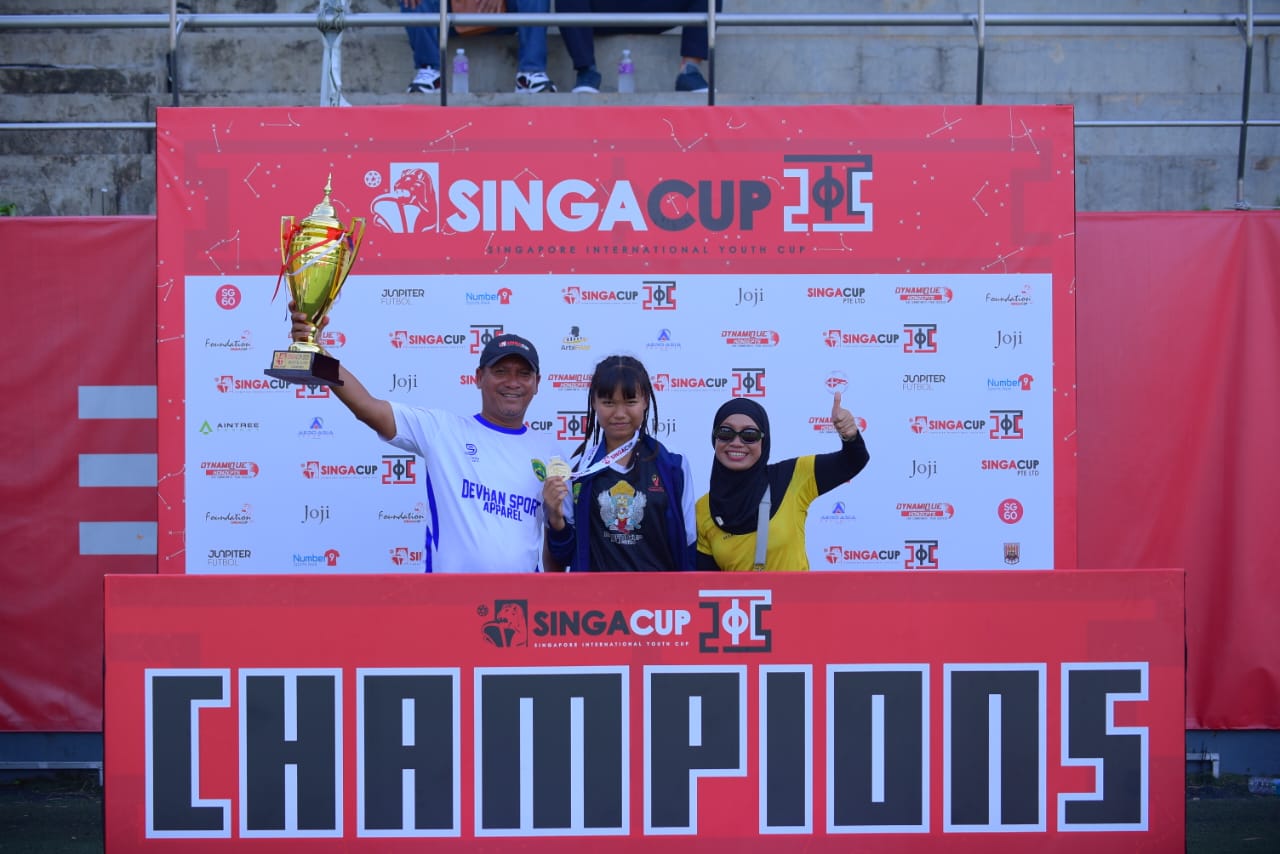 Tajimalela FA U-14 Raih Juara Singa Cup 2025 Singapura 