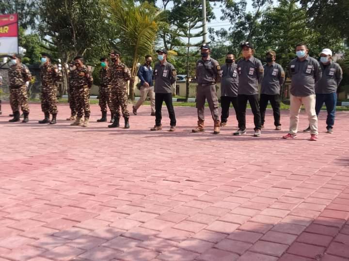 Ormas Jarum Ikuti Apel Kebangsaan Tiga Pilar, TNI-POLRI dan Pemda Lebak