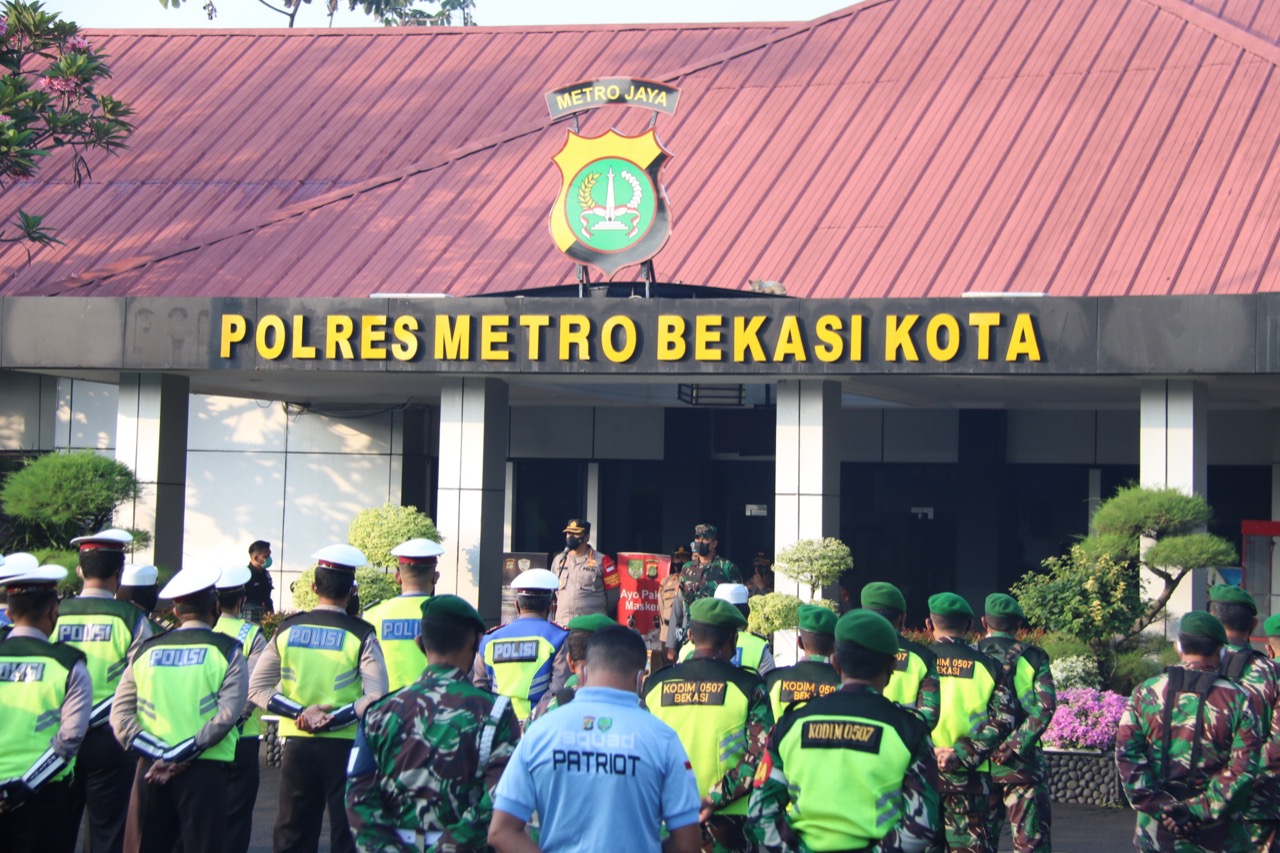 MayDay Polrestro Bekasi Siagakan Personil di Beberapa Titik