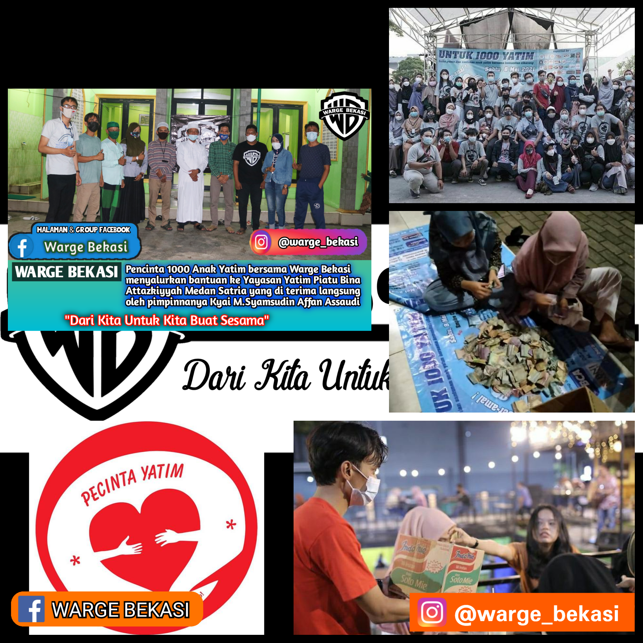 Warge Bekasi Bersinergi dengan Pecinta Anak Yatim