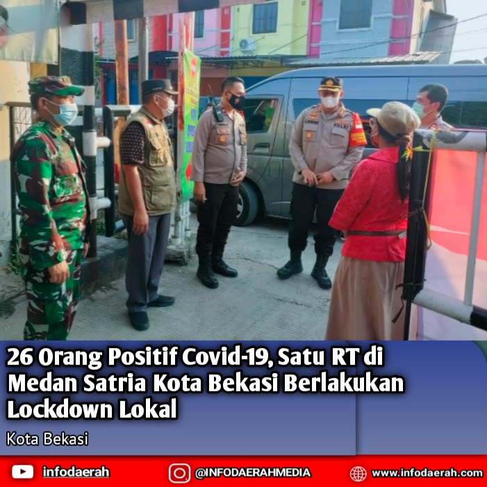 26 Orang Positif Covid-19, Satu RT di Medan Satria Kota Bekasi Berlakukan Lockdown Lokal