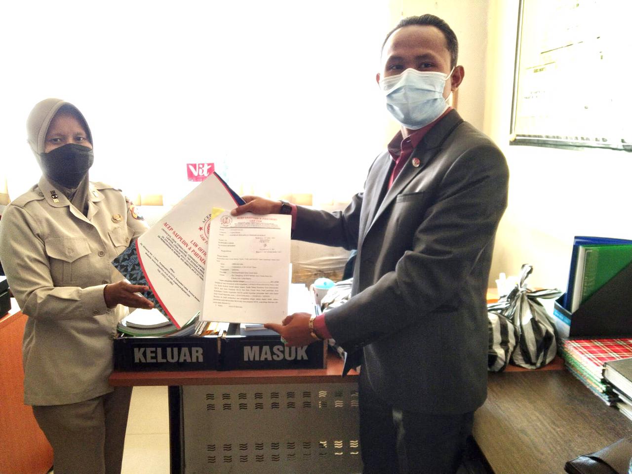 Kuasa Hukum Kedes Citorek Barat Laporkan Kasus Pemalsuan Rekomendasi SKCK Ke Polres Lebak