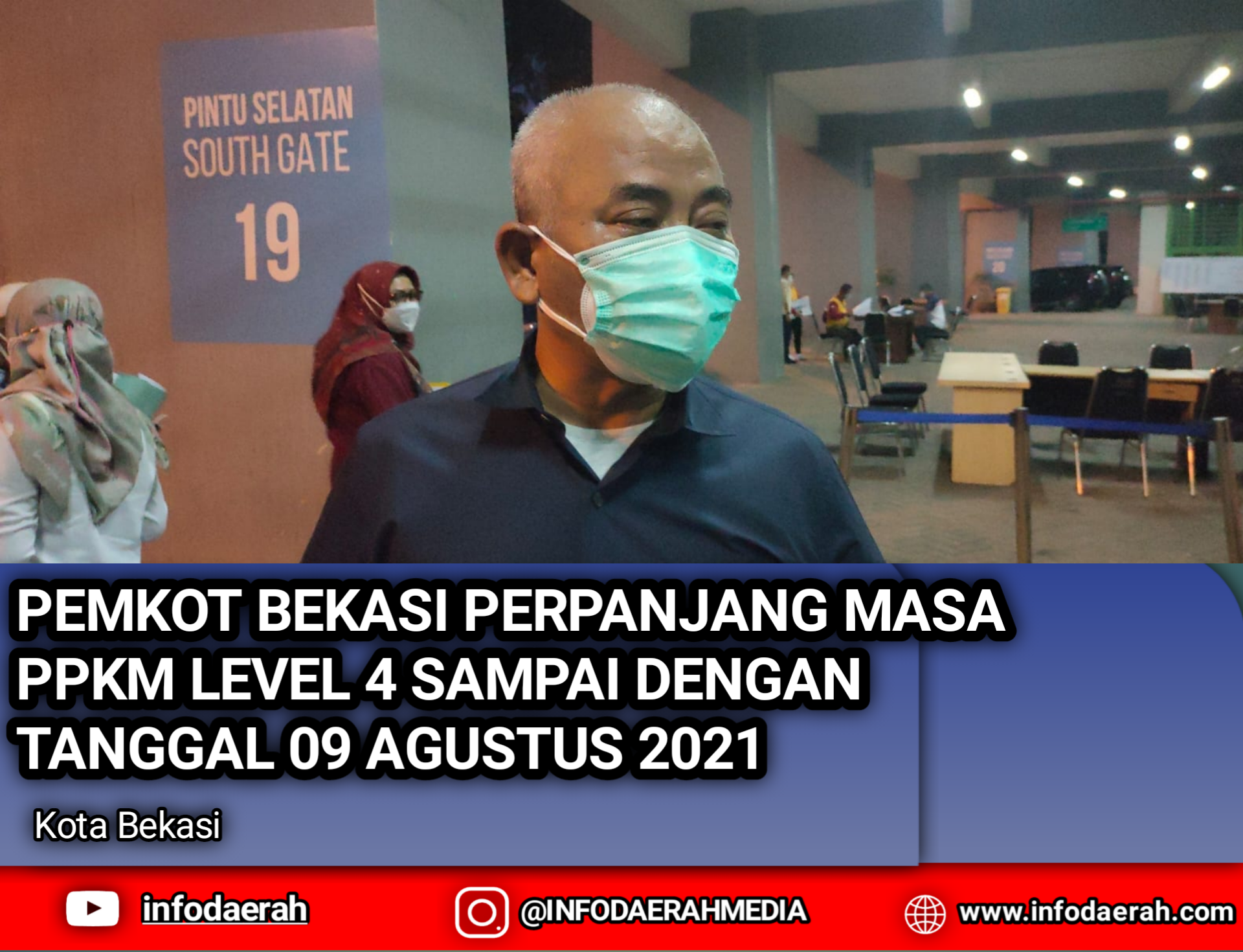Pemkot Bekasi Perpanjangan Masa PPKM Level 4 Sampai Dengan Tanggal 09 Agustus 2021