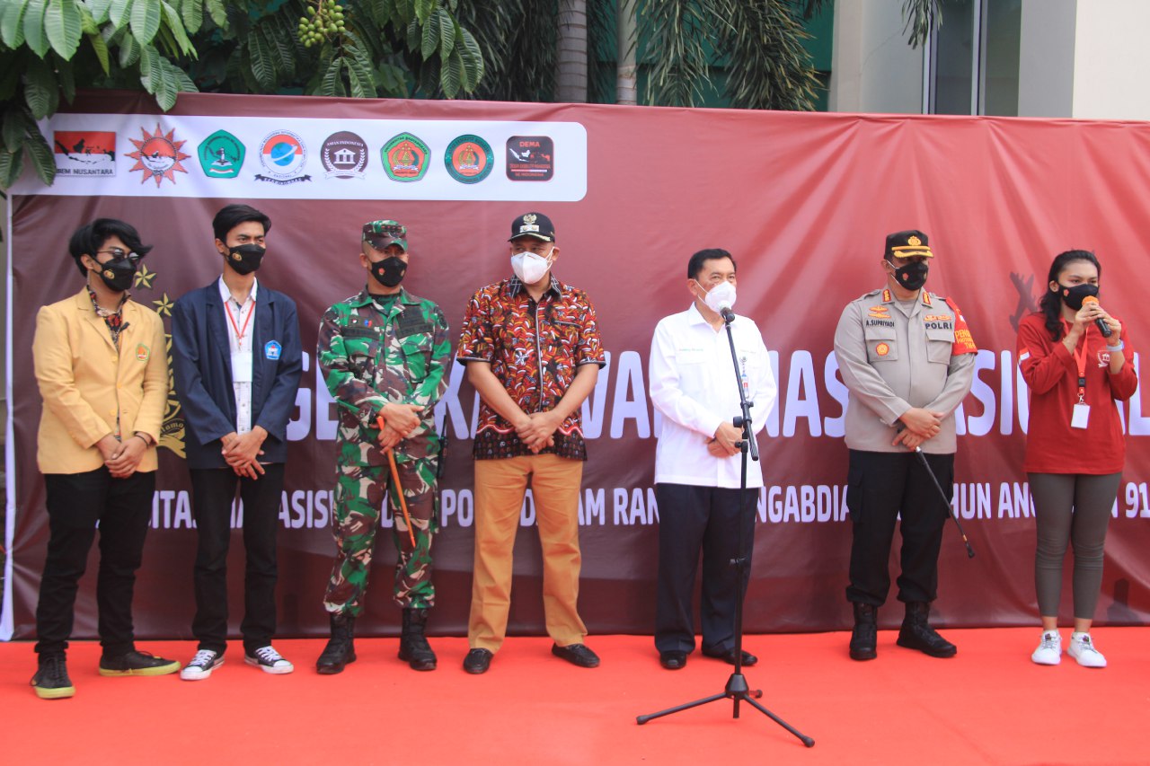 Wakil Wali Kota Bekasi Sambut Kedatangan Kapolri Jendral Polisi Drs. Listyo Sigit Probowo, M.Si.