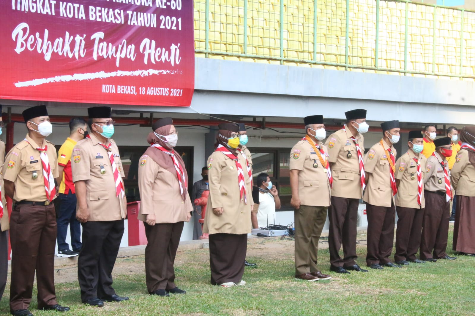 Apel Besar Hari Jadi Pramuka Ke 60 Tahun, Wali Kota Ajak Anggota Untuk Bantu Dalam Memutus Covid