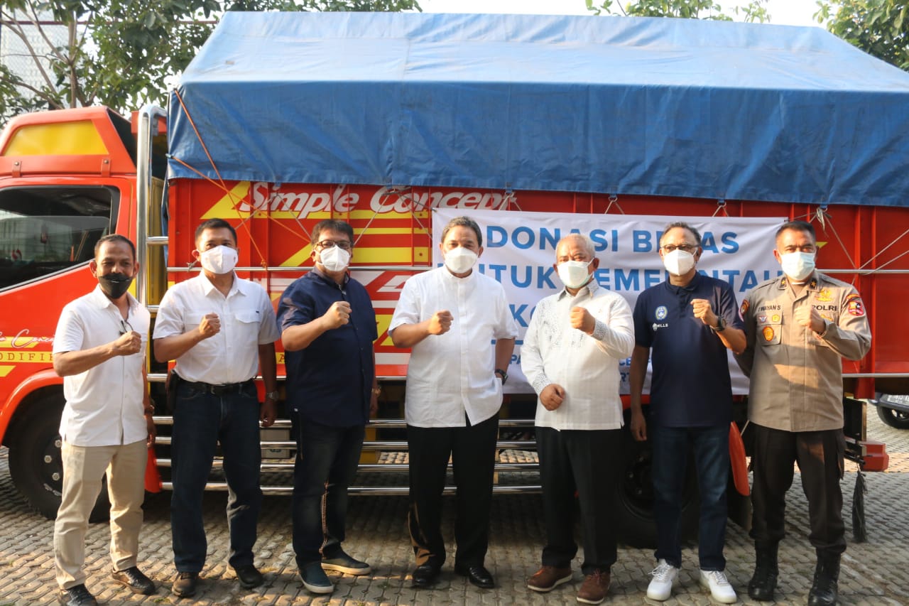 Walikota Terima Donasi Beras 10 Ton Dari Pancoran Soccer Field(PSF) Jakarta