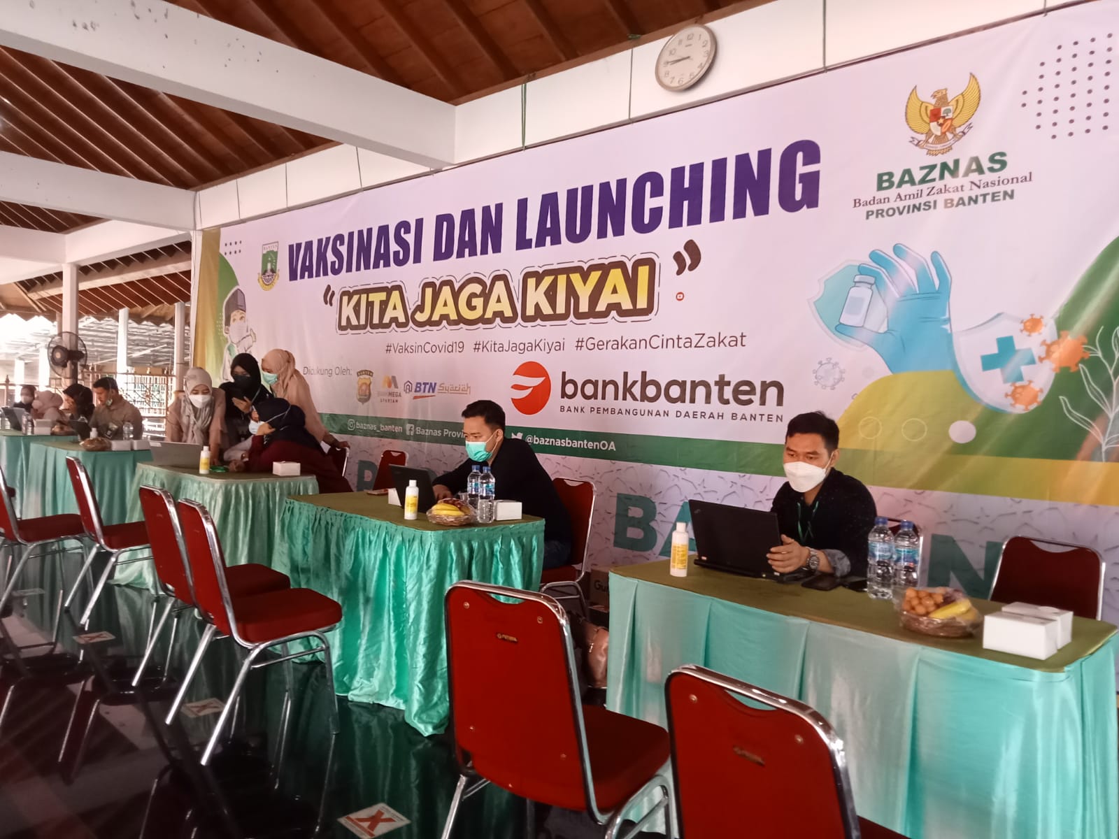 Kita Jaga Kyai, Vaksinasi Massal Baznas Banten