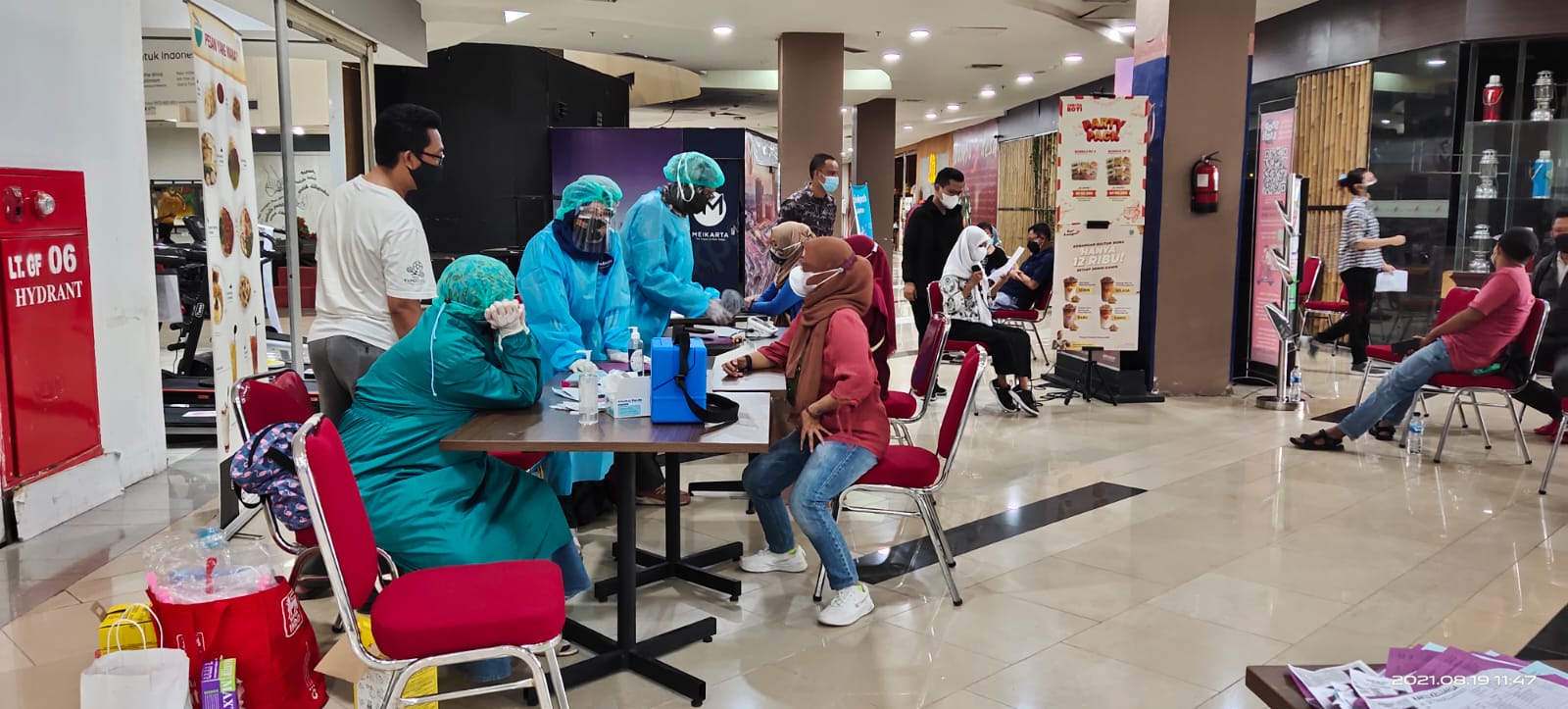 Kegiatan Vaksin Covid-19 di Pusat Perbelanjaan / Mal Se-Kota Bekasi  16-23 Agustus 2021