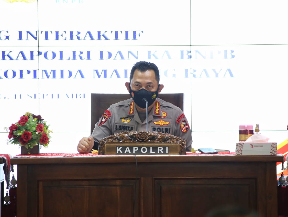 Kapolri Minta Forkopimda Malang Raya Pertahankan Angka Isoter dan Akselerasi Vaksinasi