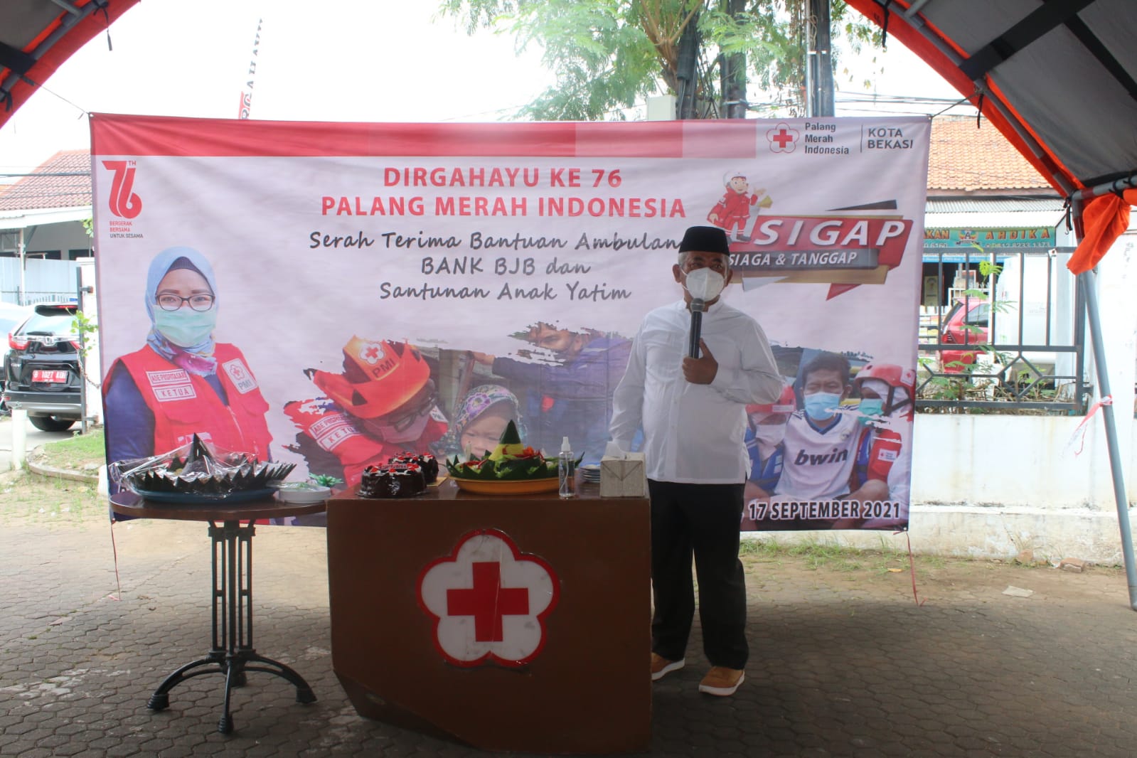 Hut PMI Wali Kota Bekasi Katakan Perkembangan Kemajuan PMI Kota Bekasi Melesat Di Pimpin Milenial