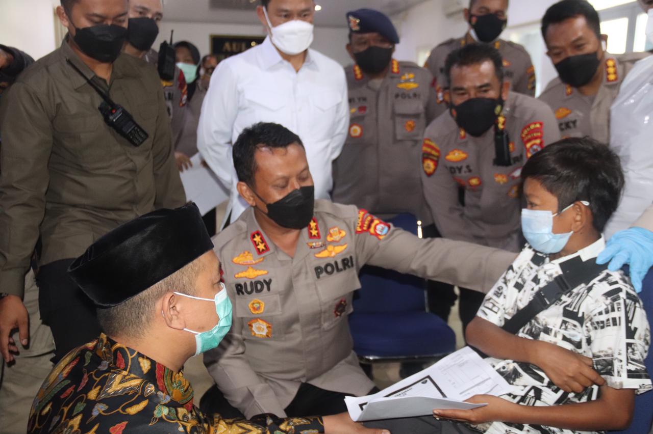 Kapolda Banten Tinjau Pelaksanaan Vaksinasi Bagi Penyandang Disabilitas