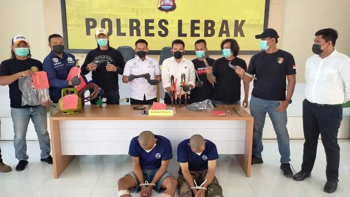 Sat Reskrim Polres Lebak Polda Banten Berhasil Ringkus Pembobol Minimarket Lintas Provinsi