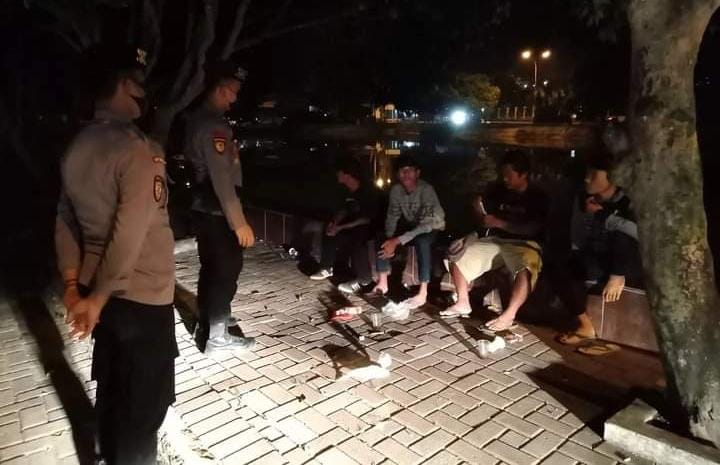 Cegah Aksi Kejahatan, Sat Samapta Polres Lebak Polda Banten Rutin Lakukan Patroli jam Rawan
