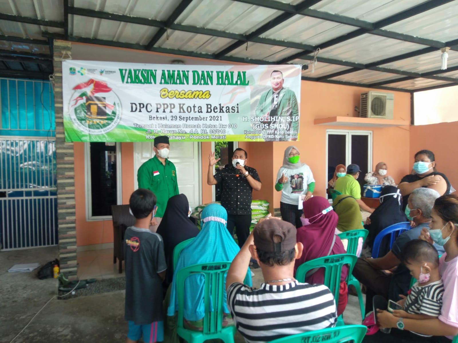 PPP Kota Bekasi Gelar Vaksinasi Massal dengan Slogan: Vaksin Aman dan Halal