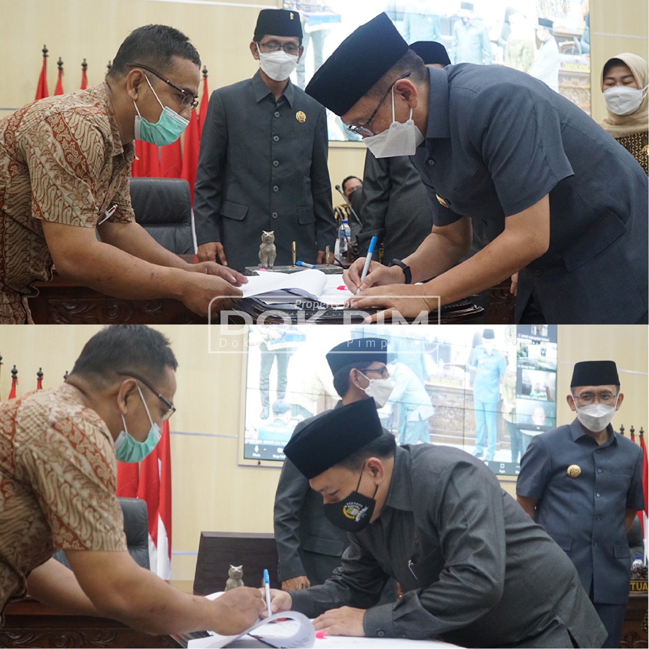 Pj. Bupati Bekasi Tandatangani KUA-PPAS Perubahan APBD Tahun 2021