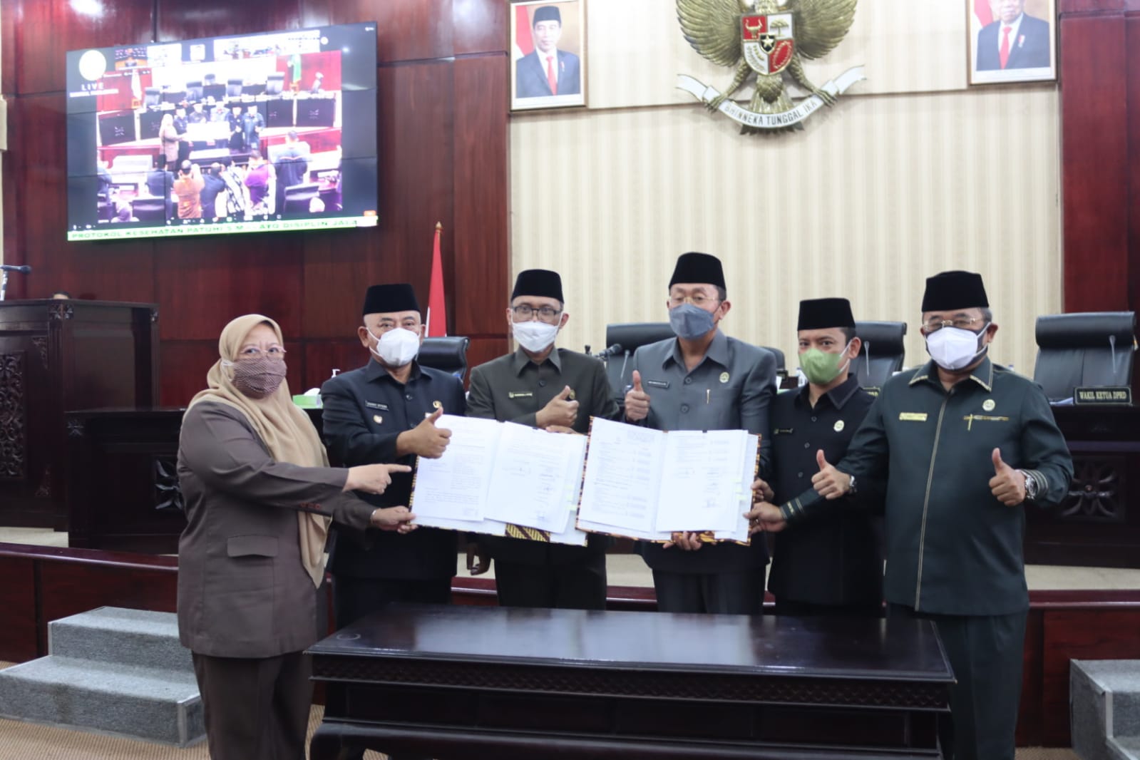 Paripurna Persetujuan Bersama Rancangan Perda Perubahan APBD Kota Bekasi Tahun Anggaran 2021