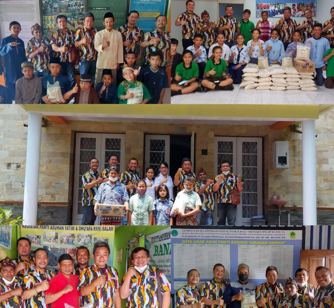 DPD PKN Jabar Rayakan Harlah PKN Di 5 Panti Asuhan Bandung