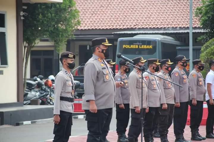 Anggota Polres Lebak di Kerahkan Kawal Pilkades Tanggerang