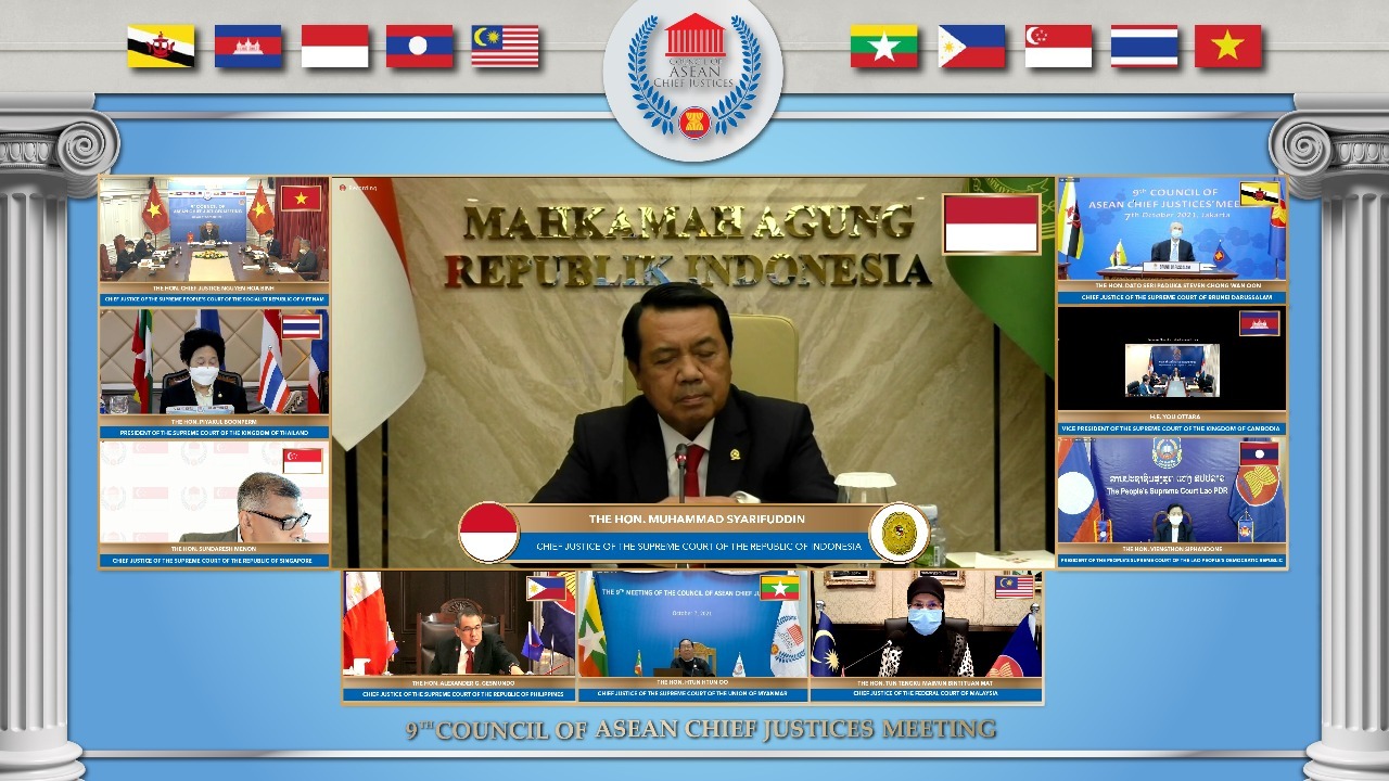 Ketua MA RI Pimpin Council of Asean Chief Justice Periode 2021-2022