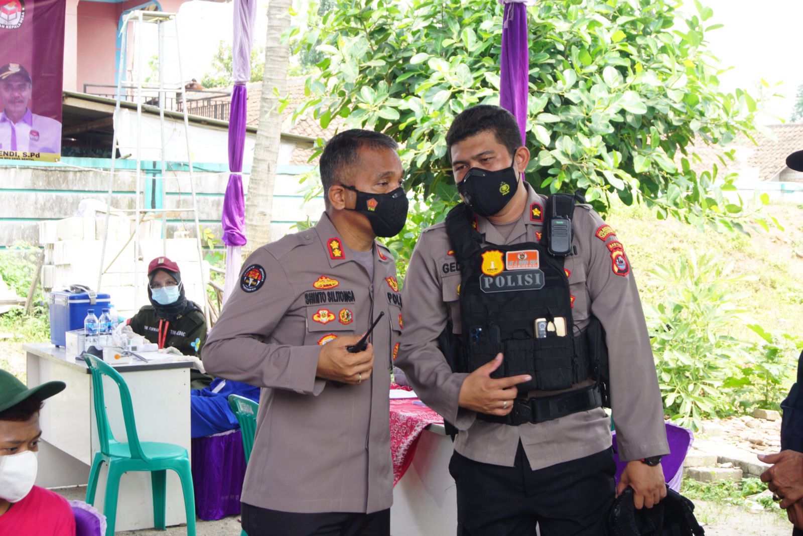 Kabid Humas Polda Banten Tinjau TPS 5 dan 6 Desa Sentul