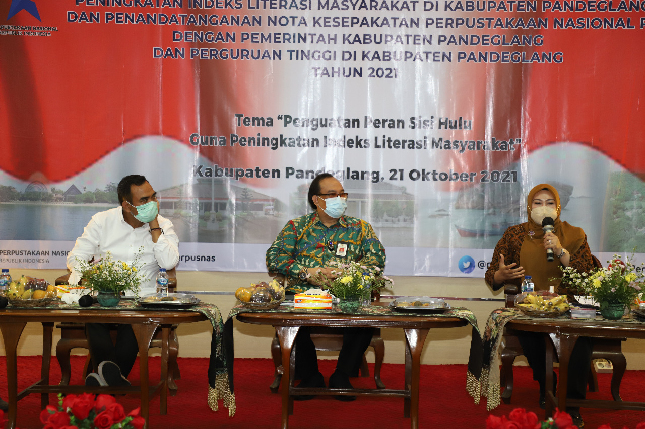 Bupati Pandeglang Apresiasi acara PILM yang di Gelar Perpusnas RI