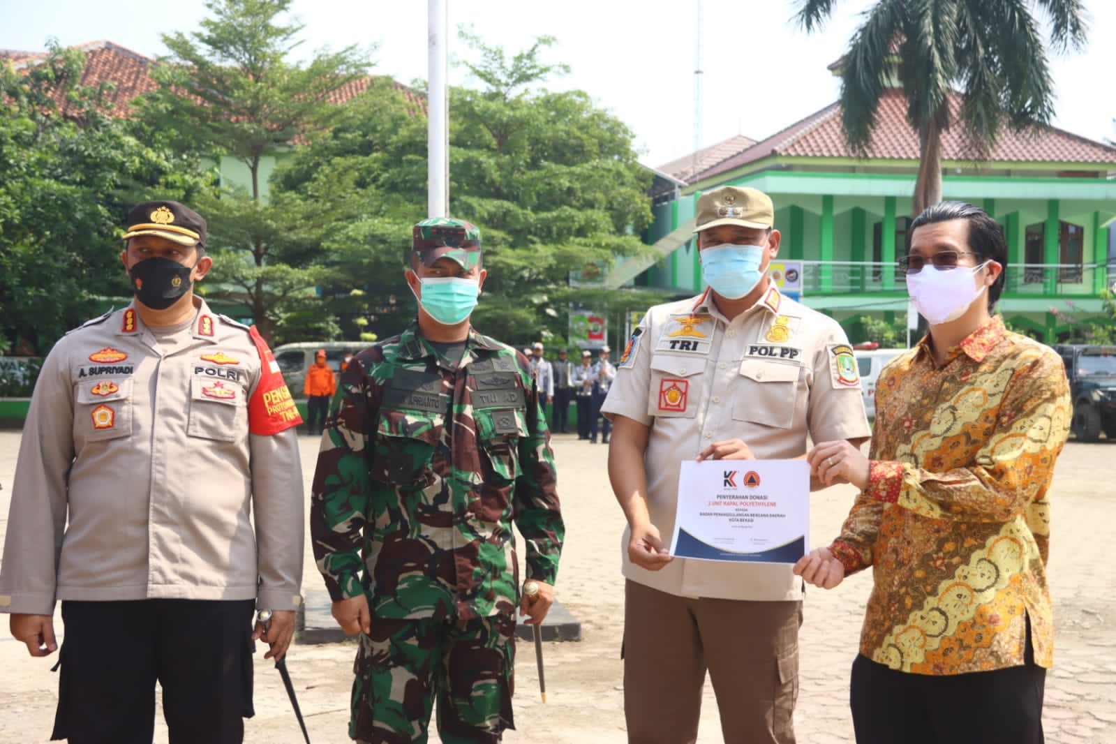 Tanggapi Musim Hujan Tiba, Wakil Wali Kota Bekasi Pimpin Apel Siaga Banjir